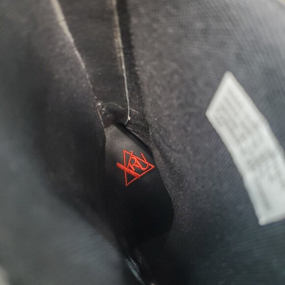 YRU Shoes Womens Size 7 Black Faux Leather Gothic Mushroom Platform Tall Boots - Picture 3 of 11